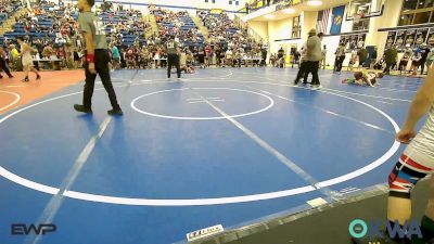 61 lbs Consolation - Hudson Massara, Barnsdall Youth Wrestling vs Hunter Clarke, Claremore Wrestling Club
