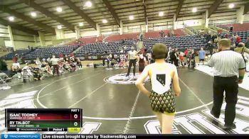100 lbs Placement (16 Team) - Isaac Toomey, Warriors Of Christ vs RY TALBOT, West Coast Riders