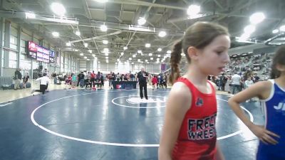 12U Girls - 75 lbs Cons. Round 2 - Harper Pettitt, WI vs Journiee Zuniga, WA