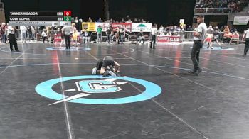 4A 113 lbs Cons. Round 1 - Tanner Meador, Grants vs Cole Lopez, Miyamura