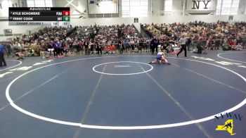80 lbs Champ. Round 1 - Trent Cook, Amsterdam Wrestling Team vs Kyle Schomske, Purple Eagles Wrestling Academy