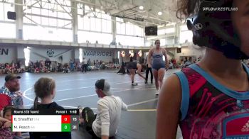 122 lbs Round 3 (6 Team) - Madilyn Peach, Wisconsin Black vs Brooklyn Sheaffer, Charlies Angels Black