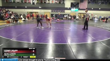 120 lbs 7th Place Match - Sydney Wilkes, Iowa City, City High vs Ruth Luyeye, Iowa City, Liberty