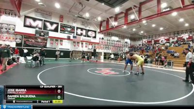 285 lbs Cons. Round 3 - Jose Ibarra, Coachella Valley vs Damien Balbuena, Jordan