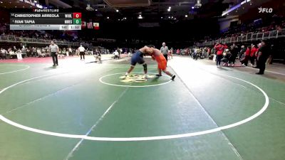 285 lbs Champ. Round 2 - Ivan Tapia, Merrill West vs Christopher Arreola, Woodland
