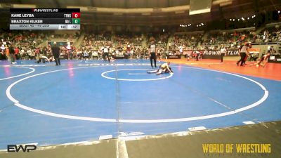 49 lbs Round Of 16 - Kane Leyba, Team Tulsa Wrestling Club vs Braxton Kilker, NO LIMIT WRESTLING CLUB