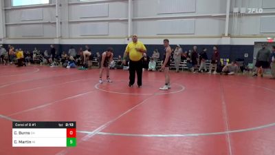 145-O lbs Consi Of 8 #1 - Conner Burns, OH vs Casey Martin, MI