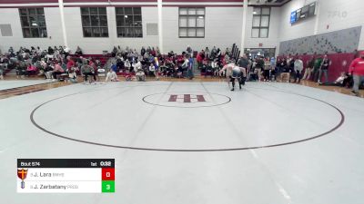 150 lbs Consi Of 8 #1 - Josh Lara, Brother Martin vs John Zarbatany, Providence Day School