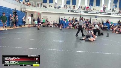 120 lbs Quarterfinals (8 Team) - Tomi Campian, Florida Punishers vs Nicholas Tapia, Xtreme Team