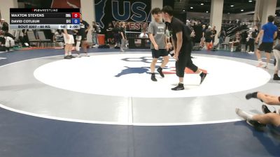 60 kg Champ. Rd Of 256 - Maxton Stevens, Sarbacker Wrestling Academy vs David Cotleur, Seasons Freestyle Club