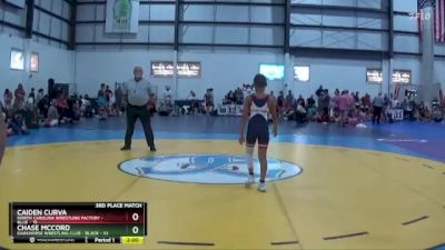 90 lbs Placement (4 Team) - Chase McCord, DARKHORSE WRESTLING CLUB - BLACK vs CAIDEN CURVA, NORTH CAROLINA WRESTLING FACTORY - BLUE