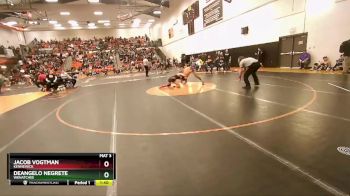 126 lbs Quarterfinal - Jacob Vogtman, Kennewick vs DeAngelo Negrete, Wenatchee