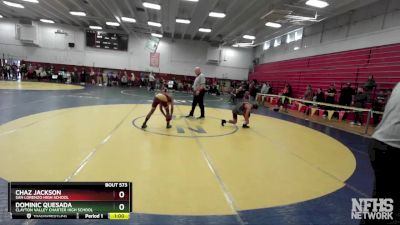 115 lbs Cons. Round 2 - Chaz Jackson, San Lorenzo High School vs Dominic Quesada, Clayton Valley Charter High School