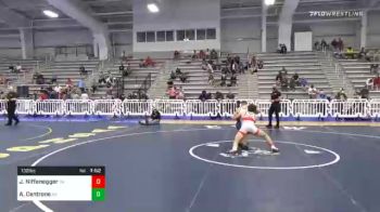 132 lbs Quarterfinal - Jake Niffenegger, OH vs Angelo Centrone, NY