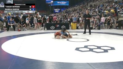 105 lbs Champ. Rd Of 16 - Hailey Estrada, Kansas vs Isabella Suetos, California
