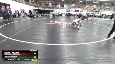 125 lbs Cons. Semi - Kolten Powers, Montana State-Northern vs Jose Gonzalez, Dickinson State (N.D.)