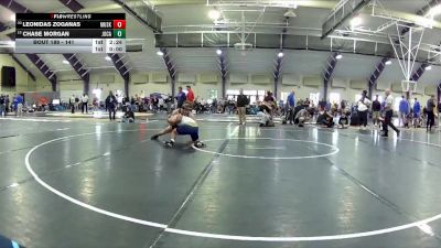 141 lbs Cons. Round 2 - Leonidas Zoganas, Muskingum University vs Chase Morgan, John Carroll