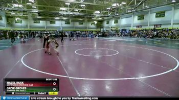 45-50 lbs Semifinal - Sadie Groves, Glendive Mat Devils vs Hazel Rusk, Whitewood Wrestling Club