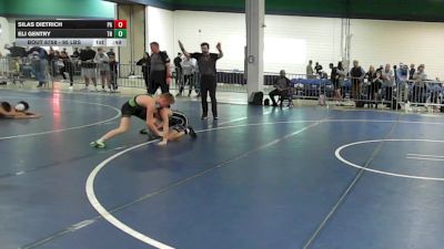95 lbs Consi Of 8 #2 - Silas Dietrich, PA vs Eli Gentry, TN