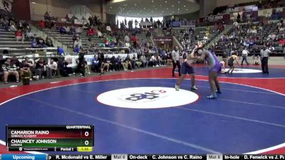 4A 285 lbs Quarterfinal - Chauncey Johnson, Lonoke vs Camarion Raino, Subiaco Academy