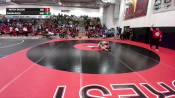 144 lbs 9th Place Match - Gavin Baca, Rocky Mountain vs Mitch Dillon, Chatfield