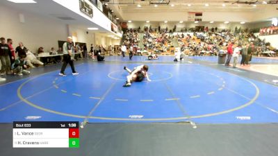 132 lbs Quarterfinal - Logan Vance, Georgia vs Hunter Cravens, Harrison Top Dog Wrestling Club