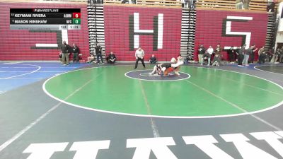 157 lbs Round Of 16 - Keymani Rivera, Agawam vs Mason Hinshaw, Marblehead/Swampscott