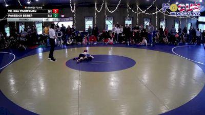 39-45 lbs Round 1 - Poseidon Beiber, Mars vs Elliana Zimmerman, Spartan Wrestling Club