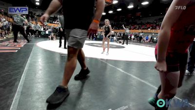 62 lbs Semifinal - Lakely Kraft, Bridge Creek Youth Wrestling vs Kapri Bruens, Carl Albert