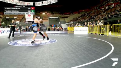 Open Men - 125 lbs Quarters - Jamien Crenshaw, Danville Wrestling Club vs Justin Corona, East Los Wrestling Club