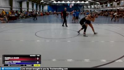 180 lbs Cons. Round 3 - Isabella Baer, Loras vs Danyia Werner, Cornell College