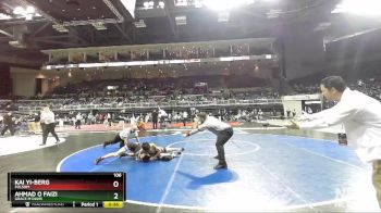 106 lbs Cons. Round 4 - Ahmad O Faizi, Grace M Davis vs Kai Yi-Berg, Folsom