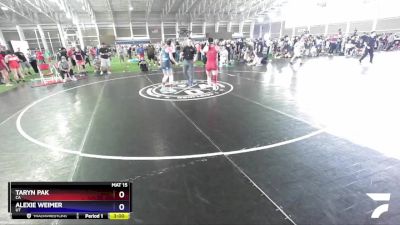 120 lbs Cons. Round 2 - Taryn Pak, CA vs Alexie Weimer, UT