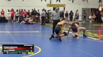 157 Freshman/Soph Quarterfinal - Kyle Ferrier, St. Clair vs Ryker Permann, Averett University