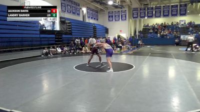 184 lbs Semifinal - Landry Barker, Loras vs Jackson Davis, Chicago