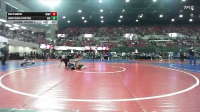 50 lbs Champ. Round 2 - Kai Fusco, Sandpoint Legacy Wrestling Clu vs Greyson Potter, Green River Grapplers