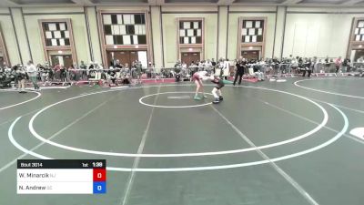 92 lbs Round Of 16 - William Minarcik, Nj vs Nikita Andrew, Dc