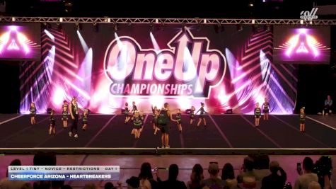 CheerForce Arizona - HEARTBREAKERS [2026 L1 Tiny - Novice - Restrictions Day 1] 2026 One Up Arizona Nationals