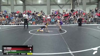 79 lbs Quarterfinal - Pheonix Marsh, Ark City vs Kai Weiss, Team Hammer