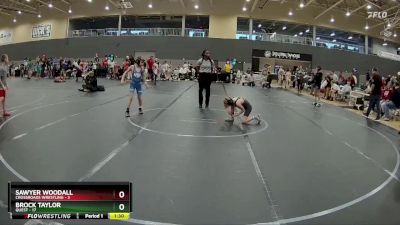 64 lbs Round 1 - Brock Taylor, Quest vs Sawyer Woodall, Crossroads Wrestling