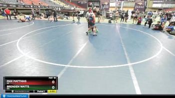 182 lbs Champ. Round 1 - Brenden Watts, MN vs Max Matthias, WI