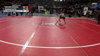 98 lbs Cons. Round 7 - Brayden Harrison, Hermiston Oregon vs Brannick Reyes, Blackfoot