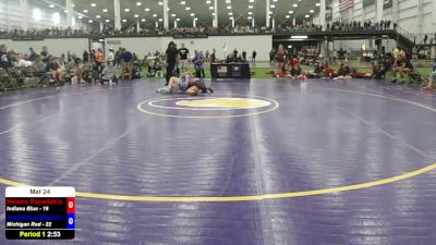 135 lbs Helene Papadakis, Indiana Blue vs Angellaya Burden, Michigan Red