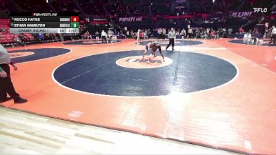 3A 113 lbs Champ. Round 1 - Ethan Hamilton, Flossmoor (Homewood-F.) vs Rocco Hayes, Orland Park (Sandburg)