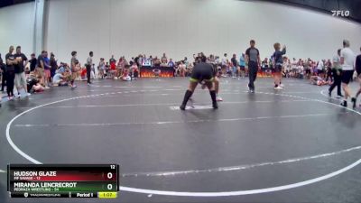 140 lbs Finals (2 Team) - Hudson Glaze, MF Savage vs Miranda Lencrecrot, Pedraza Wrestling