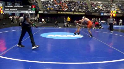 197 lbs Cons. Round 3 - Gabe Monroe, Coast Guard vs Gunnar Garriques, UChicago