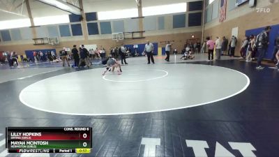 115lbs Cons. Round 6 - Lilly Hopkins, Orting (Girls) vs Mayah McIntosh, Hermiston (Girls)