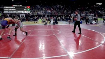 150 lbs Champ. Round 2 - Coen Roberts, Lewiston vs Brian Moreno, Blackfoot
