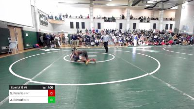 106 lbs Consi Of 16 #1 - Sandro Pereria, Brockton vs Josh Randall, Norwood