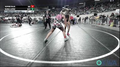 102 lbs Consolation - Sophie Ellis, Kingfisher YellowJackets vs Elena Lopez, Watonga Youth Wrestling